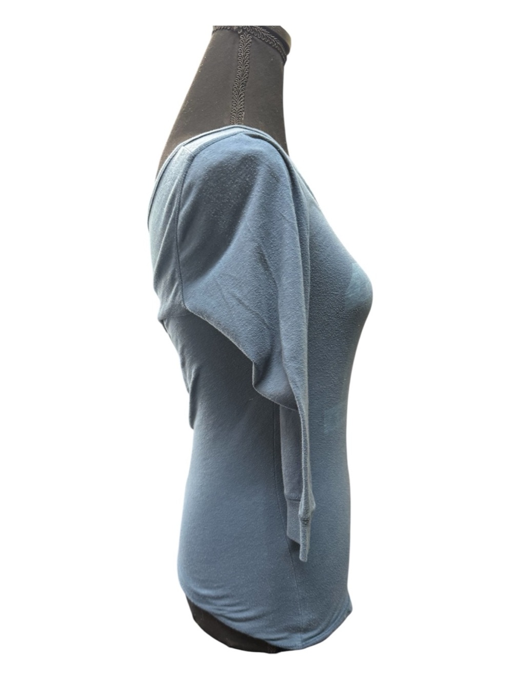 Aeropostale Women’s M blue  Henley 3/4 Sleeve Embroidered Y2K Top - Picture 2 of 8